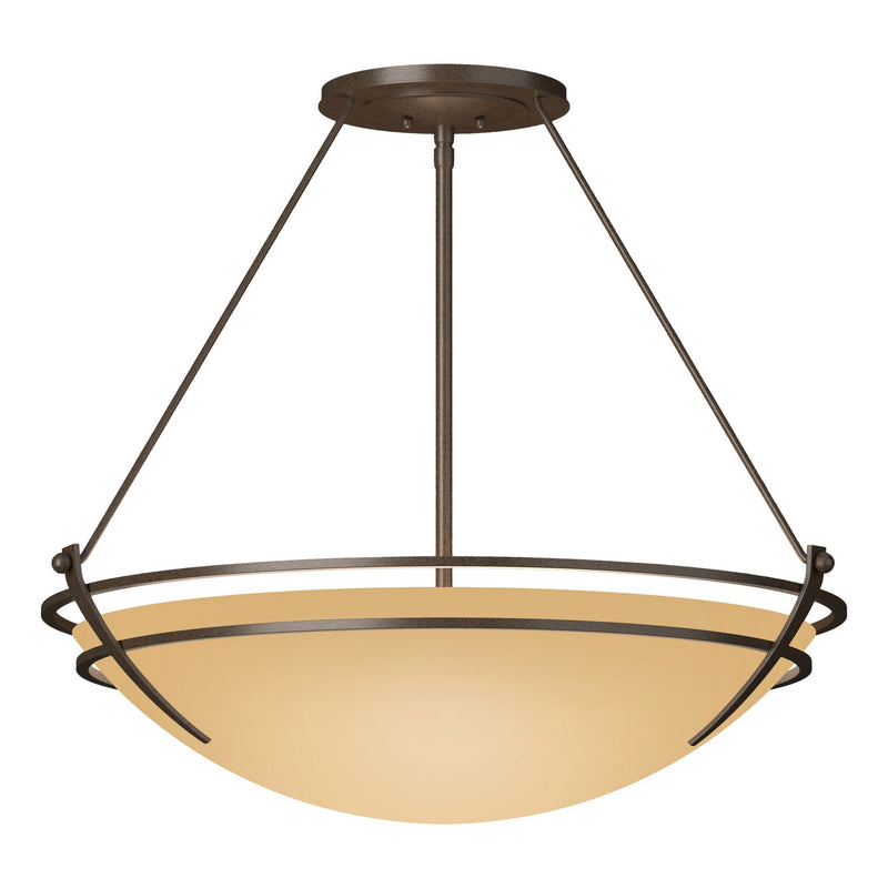 Presidio Tryne Large Semi-Flush in Bronze - 124442-SKT-05-SS0054 by Hubbardton Forge