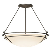 Presidio Tryne Large Semi-Flush in Dark Smoke - 124442-SKT-07-GG0054 by Hubbardton Forge