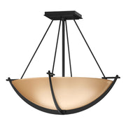 Compass Small Semi-Flush in Black - 124555-SKT-10-SS0020 by Hubbardton Forge