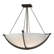 Compass Large Semi-Flush in Bronze - 124560-SKT-05-GG0054 by Hubbardton Forge