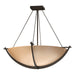 Compass Large Semi-Flush in Bronze - 124560-SKT-05-SS0054 by Hubbardton Forge