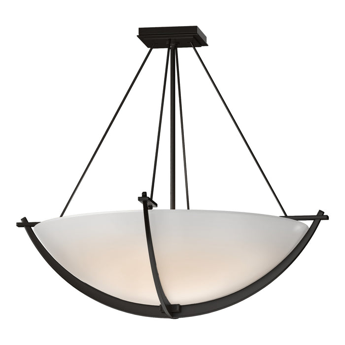Compass Large Semi-Flush in Oil Rubbed Bronze - 124560-SKT-14-GG0054 by Hubbardton Forge