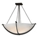Compass Large Semi-Flush in Oil Rubbed Bronze - 124560-SKT-14-GG0054 by Hubbardton Forge