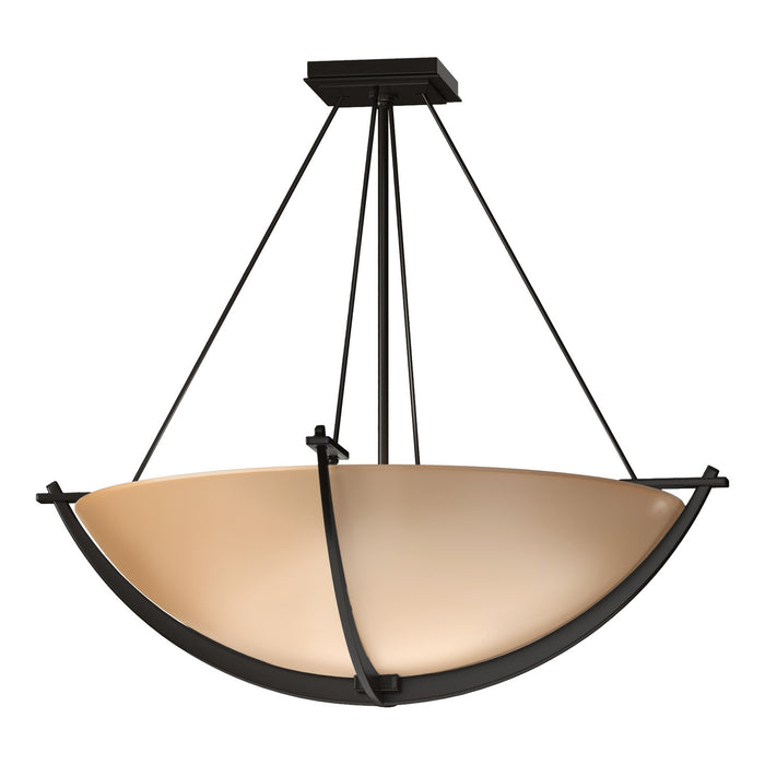 Compass Large Semi-Flush in Oil Rubbed Bronze - 124560-SKT-14-SS0054 by Hubbardton Forge