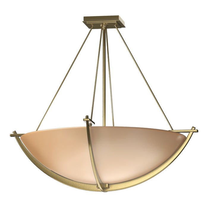 Compass Large Semi-Flush in Modern Brass - 124560-SKT-86-SS0054 by Hubbardton Forge