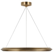 Encircle 28" Ring Pendant in Natural Brass