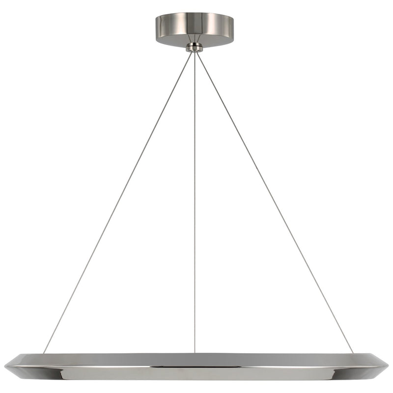 Encircle 28" Ring Pendant in Polished Nickel