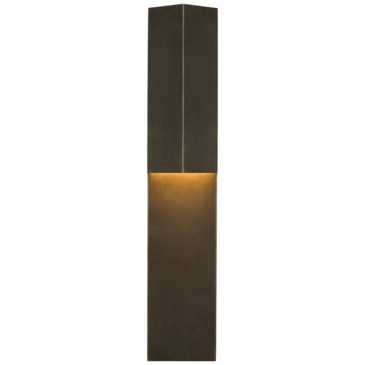 Rega 24" Folded Outdoor Wall Sconce in Bronze