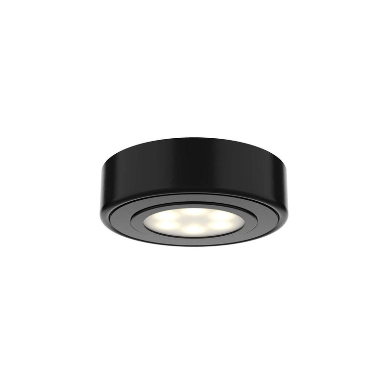 Duo-Puck 3-Light 3" Under Cabinet Puck Light Kit in Black