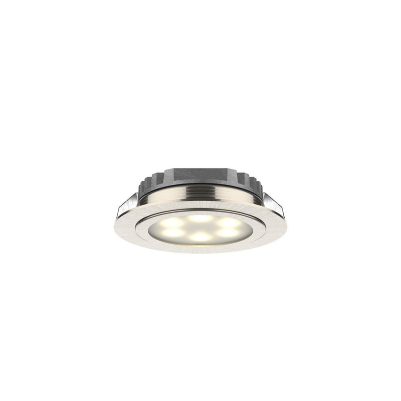 Duo-Puck 3-Light 3" Under Cabinet Puck Light Kit in Satin Nickel