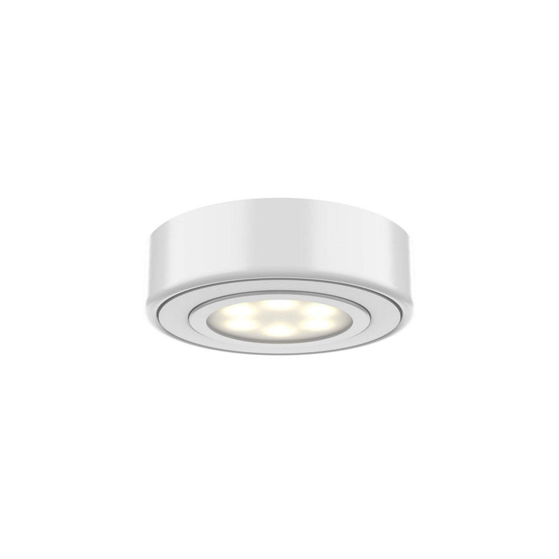 Duo-Puck 3-Light 3" Under Cabinet Puck Light Kit in White