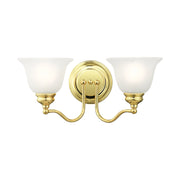 Essex 2-Light Bath Vanity Light in Polished Brass