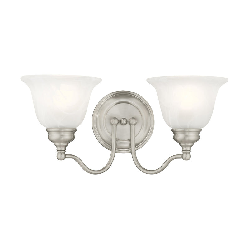 Essex 2-Light Bath Vanity Light in Brushed Nickel