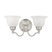 Essex 2-Light Bath Vanity Light in Brushed Nickel