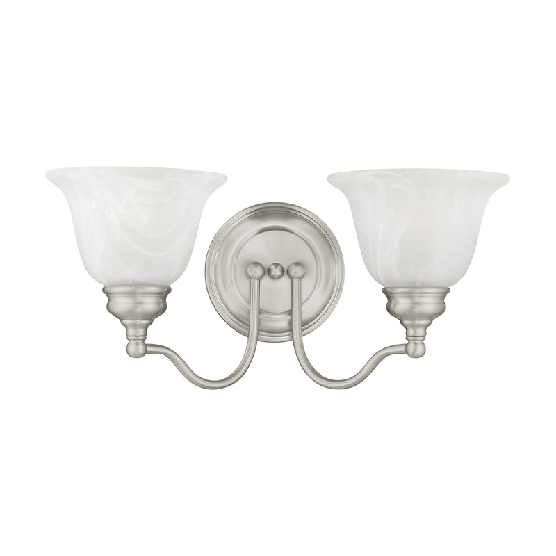 Essex 2-Light Bath Vanity Light in Brushed Nickel