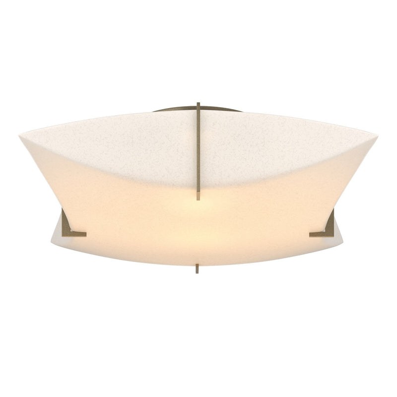 Bento Semi-Flush Mount in Soft Gold - 126620-SKT-84-SH1999 by Hubbardton Forge
