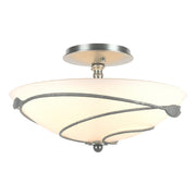 Forged Leaves Semi-Flush in Vintage Platinum - 126712-SKT-82-GG0048 by Hubbardton Forge