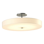 Disq Large LED Semi-Flush in Vintage Platinum - 126805-LED-82-SH1970 by Hubbardton Forge