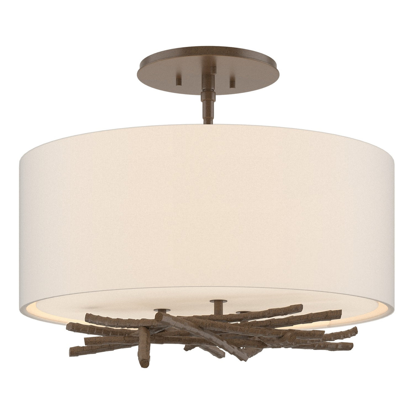 Brindille Semi-Flush in Bronze - 127660-SKT-05-SE1505 by Hubbardton Forge
