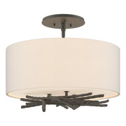 Brindille Semi-Flush in Natural Iron - 127660-SKT-20-SE1505 by Hubbardton Forge