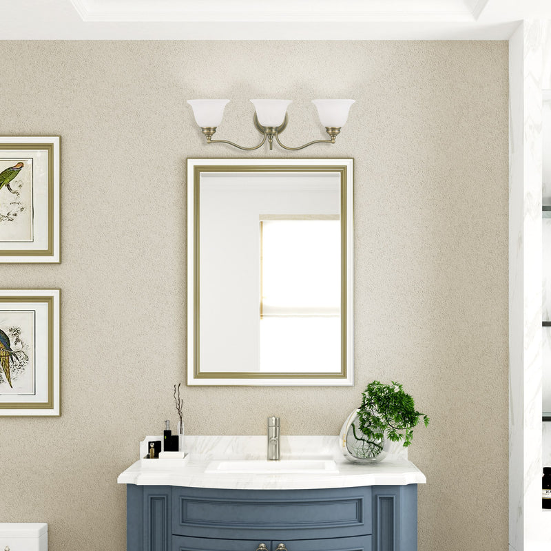 Essex 3-Light Bath Vanity Light in Antique Brass