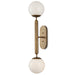 5800-0034 - Barbican 2-Light Wall Sconce in Antique Brass & White by Currey and Company