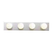 4-Light 24" Linear Bath Vanity Light in Brushed Nickel