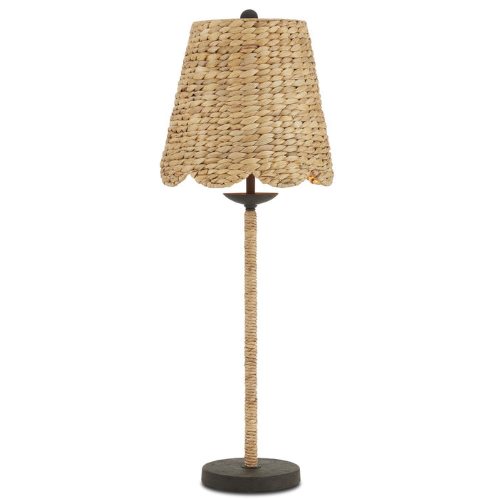 Suzanne Duin 1-Light Table Lamp in Natural & Black - Lamps Expo