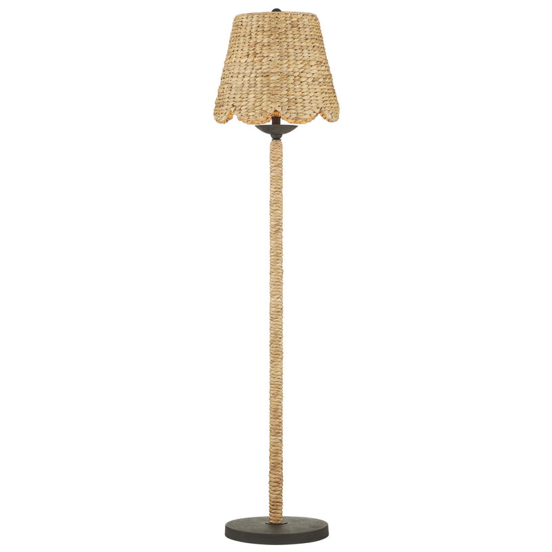 Suzanne Duin 1-Light Floor Lamp in Natural & Black - Lamps Expo