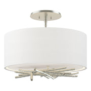 Brindille Semi-Flush in Vintage Platinum - 127660-SKT-82-SF1505 by Hubbardton Forge