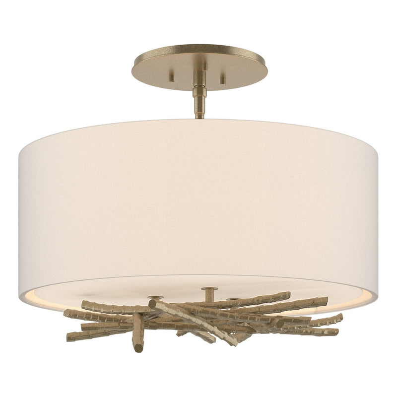 Brindille Semi-Flush in Soft Gold - 127660-SKT-84-SE1505 by Hubbardton Forge