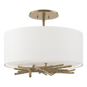 Brindille Semi-Flush in Soft Gold - 127660-SKT-84-SF1505 by Hubbardton Forge