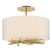 Brindille Semi-Flush in Modern Brass - 127660-SKT-86-SE1505 by Hubbardton Forge