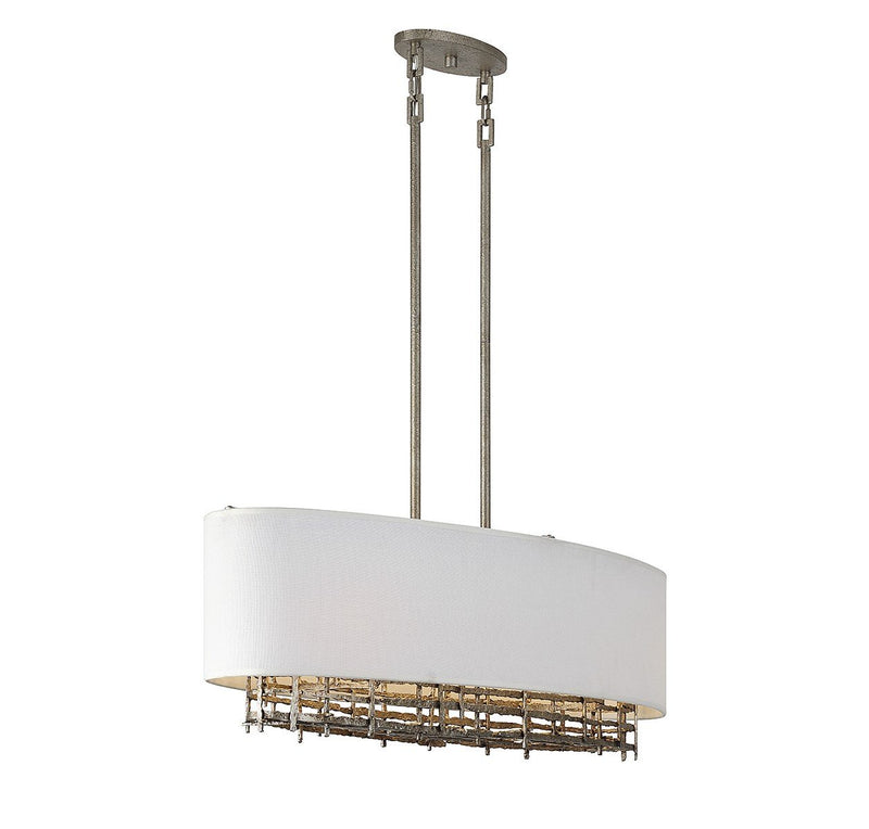 Cameo 4-Light Linear Pendant in Campagne Luxe
