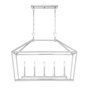 Townsend 5-Light Linear Pendant in Satin Nickel