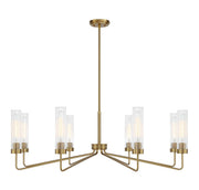 Baker 8-Light Chandelier in Warm Brass