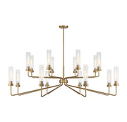 Baker 16-Light Chandelier in Warm Brass