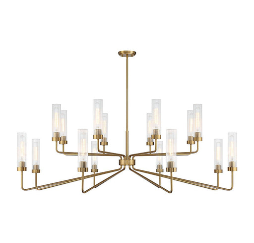 Baker 16-Light Chandelier in Warm Brass