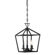 Townsend 3-Light Lantern Pendant in Matte Black