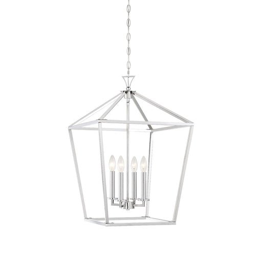 Townsend 4-Light Lantern Pendant in Polished Nickel