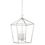 Townsend 4-Light Lantern Pendant in Satin Nickel
