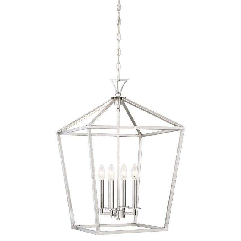 Townsend 4-Light Lantern Pendant in Satin Nickel