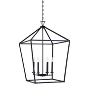 Townsend 6-Light Lantern Pendant in Matte Black