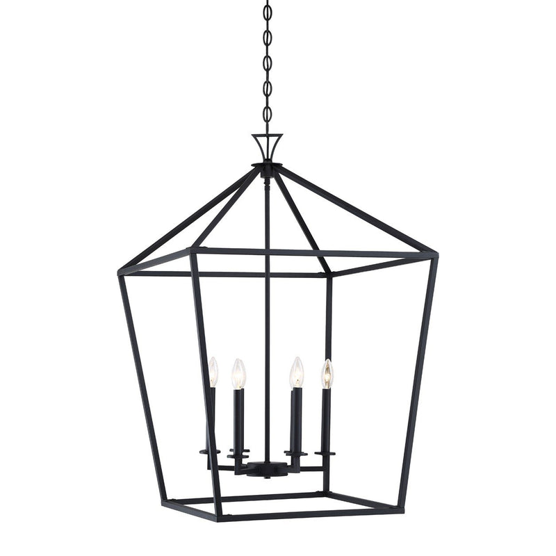 Townsend 6-Light Lantern Pendant in Matte Black