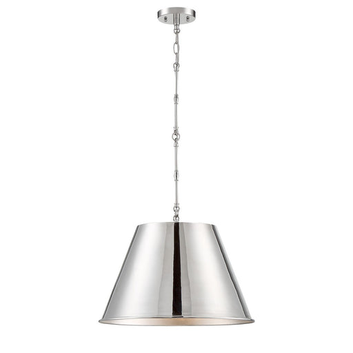Alden 18" Pendant in Polished Nickel