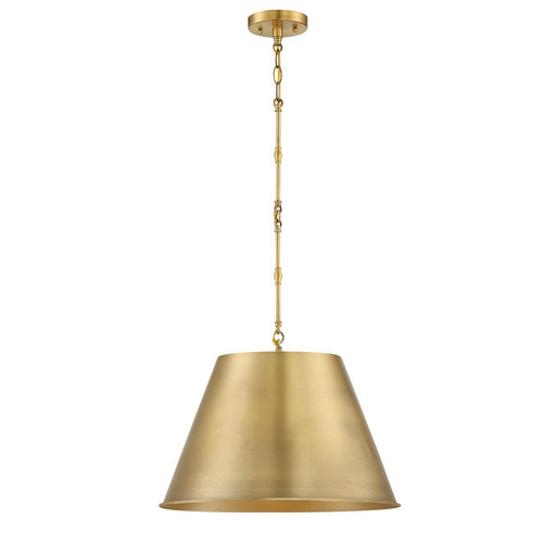Alden 18" Pendant in Warm Brass
