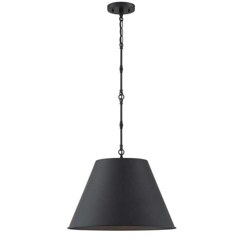 Alden 18" Pendant in Matte Black