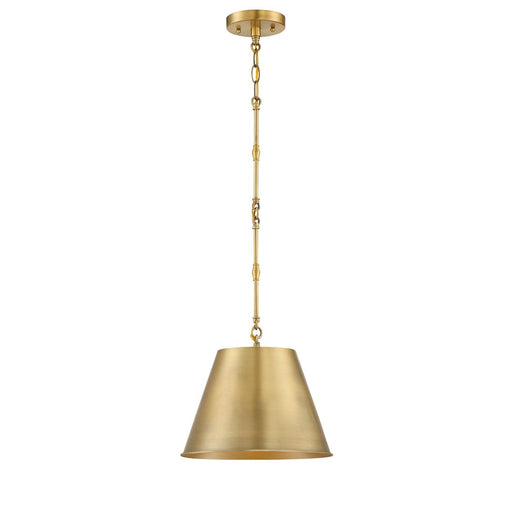 Alden 12" Pendant in Warm Brass