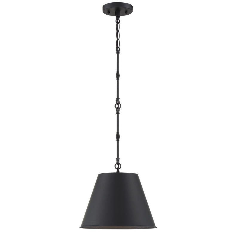 Alden 12" Pendant in Matte Black