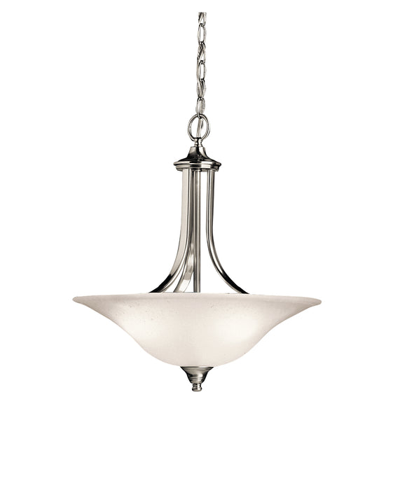 Dover Pendant/Semi Flush 3-Light in Brushed Nickel